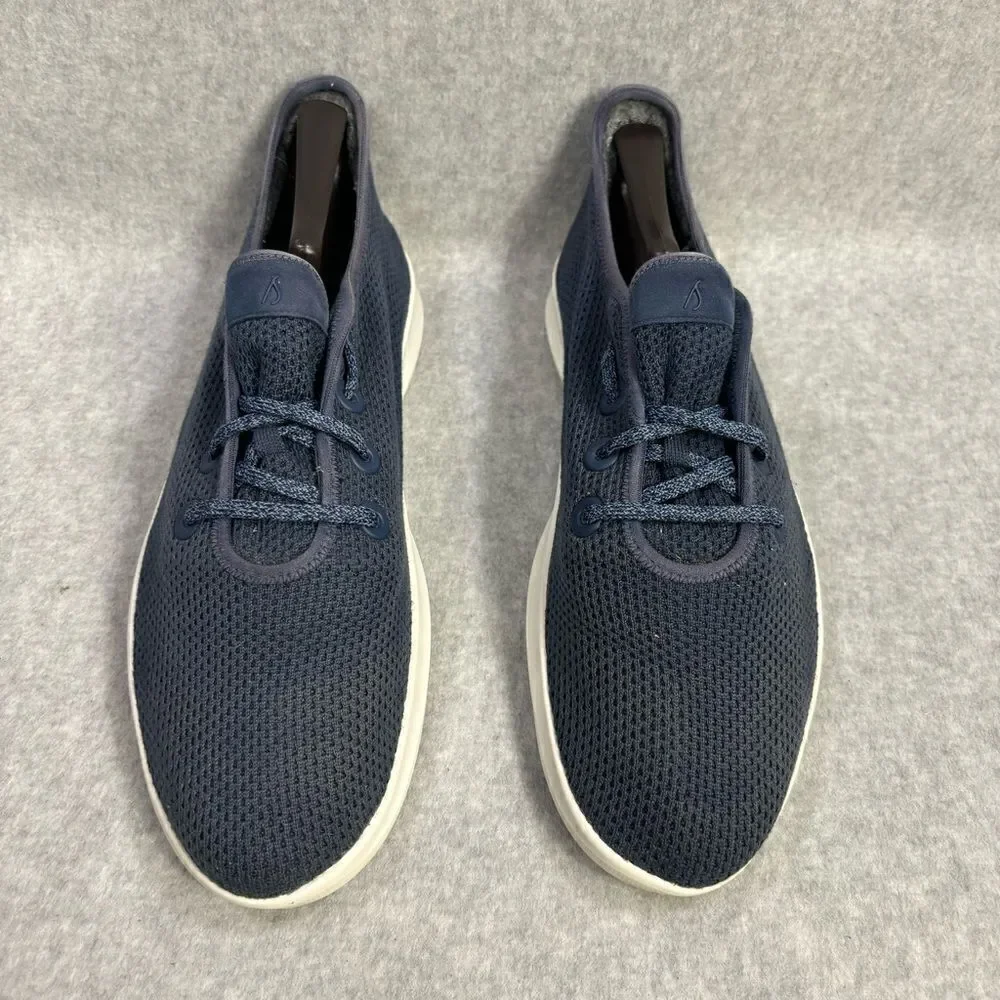 Allbirds Tree Runners Men's Shoes Size 11 Navy‎ Blue & White Low Top Sneakers